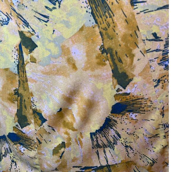 FREE PEOPLE Nellie Maxi Dress Abstract Strappy Back Romantic Beachy Size Small - Picture 12 of 16